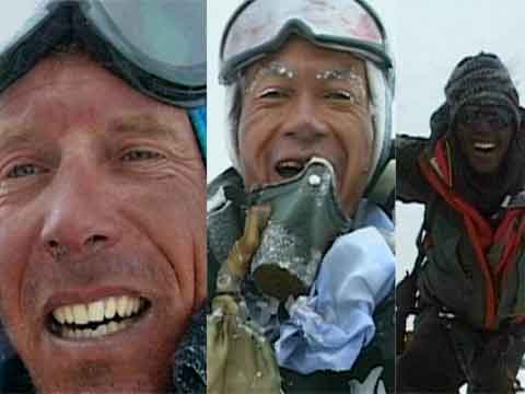 
Guy Cotter, Takashi Ozaki and Lhakpa Dorje On Makalu Summit in Whiteout May 12, 2001 - The Science Of Mountaineering DVD
